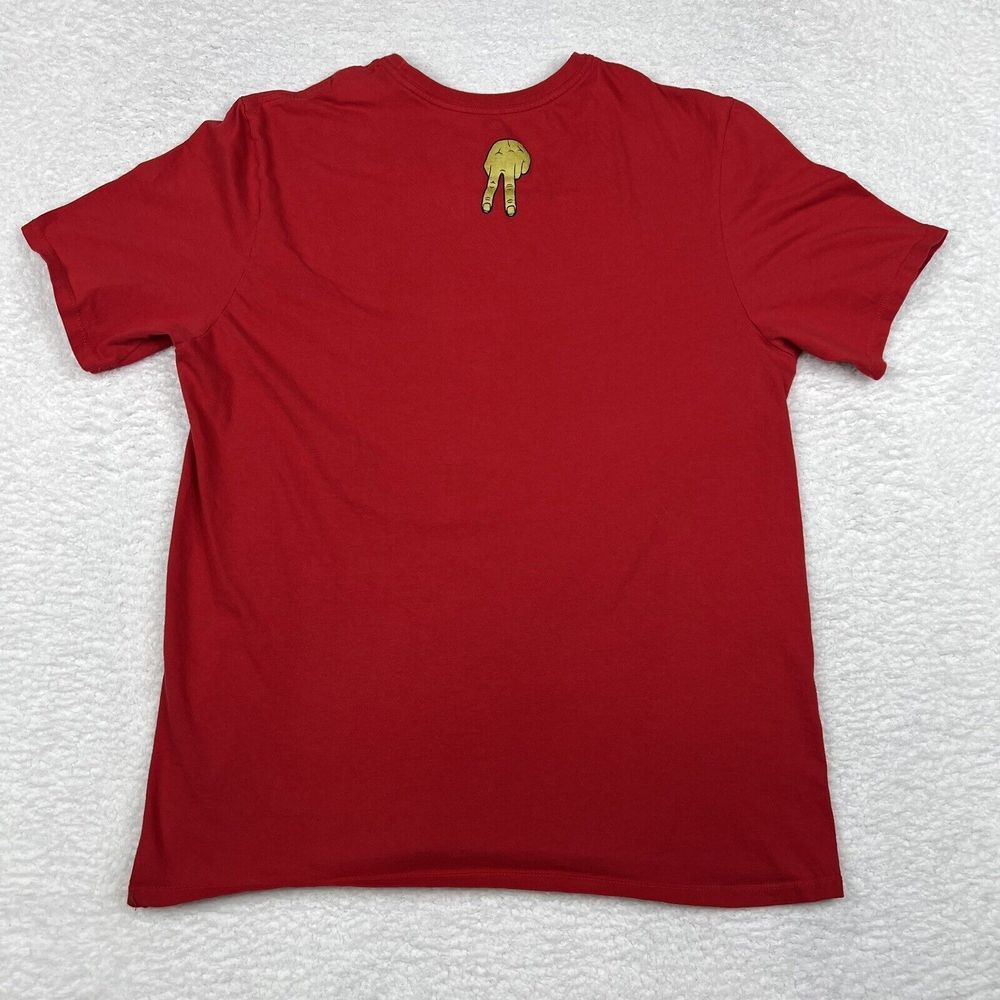 Nike Shirt Mens Large Red The Nike Tee‎ The Dirty Air Graphic Logo Short Sleeve - Picture 5 of 10